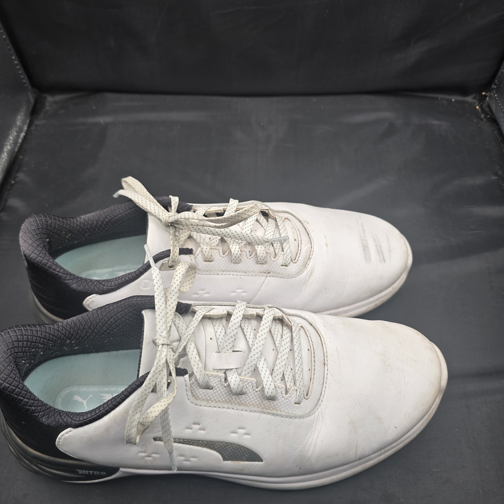 Puma Men's‎ Black and White Sneakers